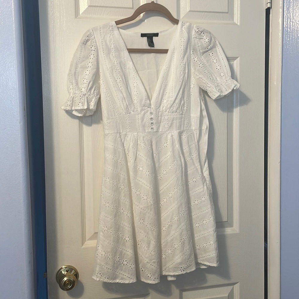 White lace dress